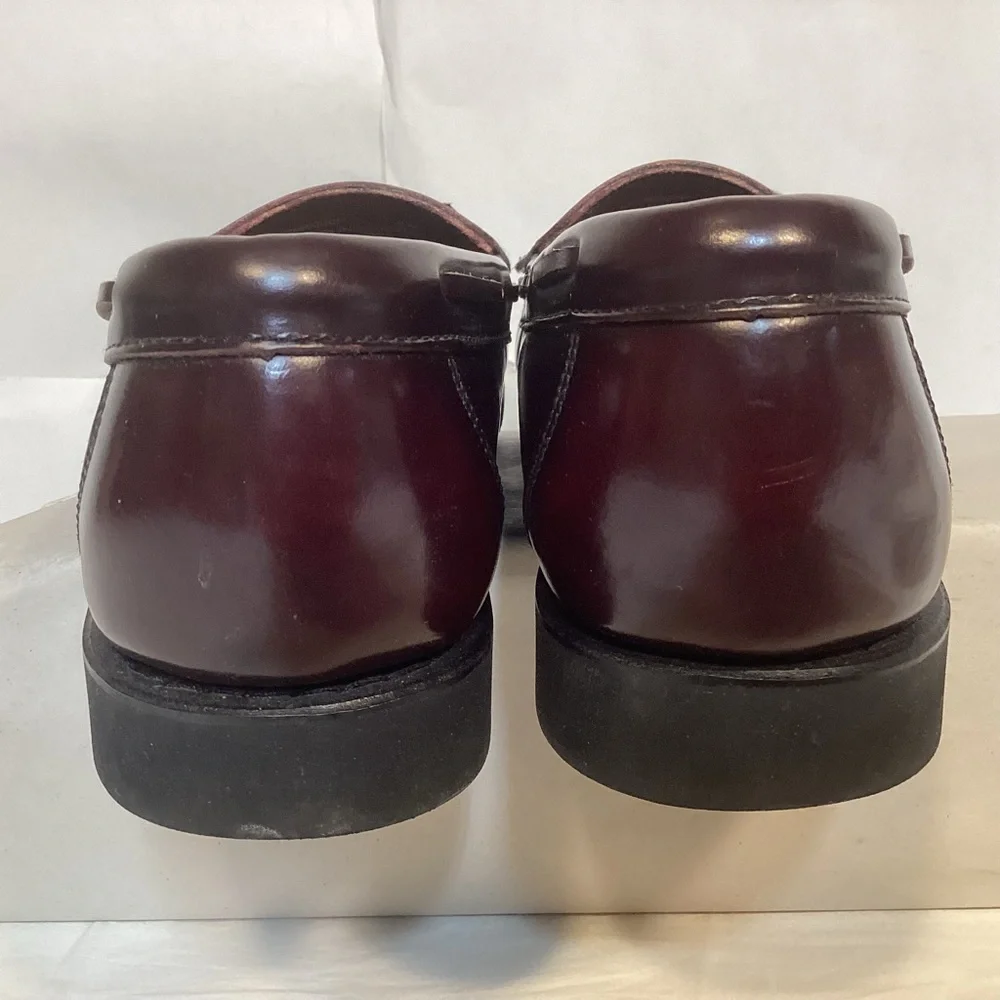 Rockport Burgundy Men’s Leather Tassel Loafers Size 9 - Picture 5 of 11